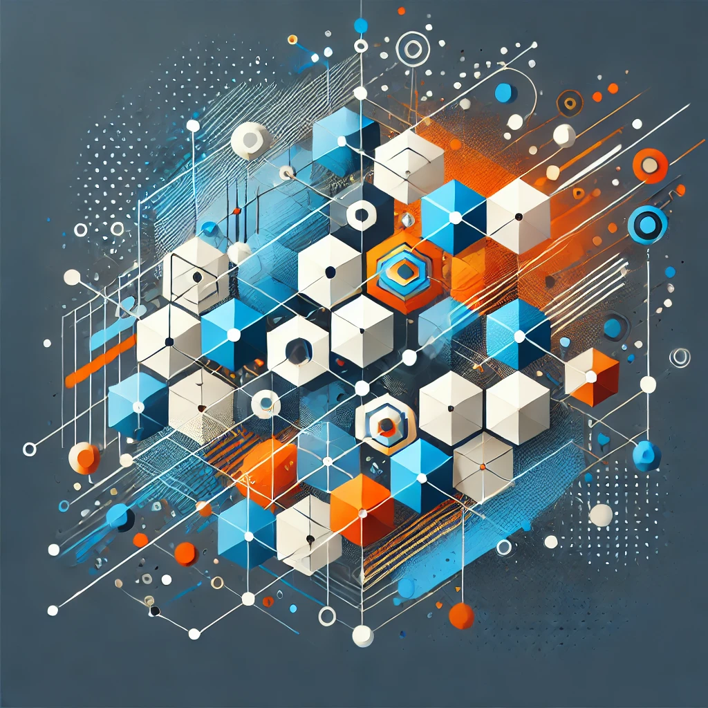 Every Software Developer should be aware of these best practices for error handling in coding. Abstract geometric design with vibrant colors, featuring interconnected shapes and patterns symbolizing innovation and technical precision in software development.